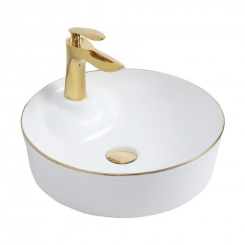 Paluci  Alanya White Gold Yuvarlak Lavabo Paluci  Alanya White Gold Yuvarlak Lavabo