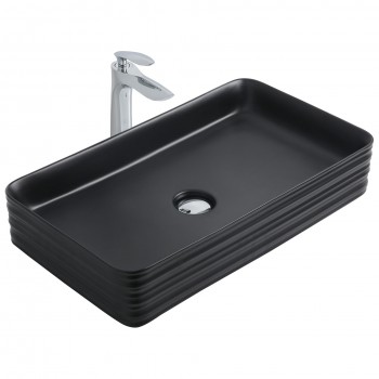 Paluci Arte Plus Black Dikdörtgen Lavabo Paluci Arte Plus Black Dikdörtgen Lavabo