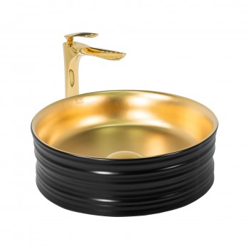 Paluci Cupra Matt Black Gold Lavabo Paluci Cupra Matt Black Gold Lavabo