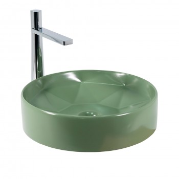 Paluci Diamond Matt Green Çanak Lavabo  Paluci Diamond Matt Green Çanak Lavabo