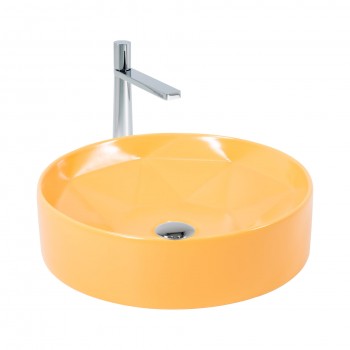 Paluci Diamond Matt Ocher Yellow Çanak Lavabo  Paluci Diamond Matt Ocher Yellow Çanak Lavabo