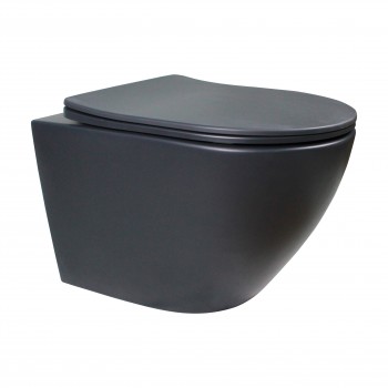 Paluci Fiorella Matt Dark Gray Klozet  Paluci Fiorella Matt Dark Gray Klozet