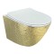 Paluci Jasmine White Gold Wall Hung Toilet