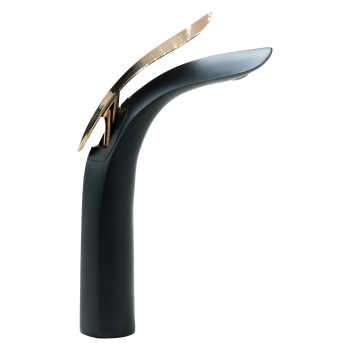 Paluci Kuğu Yüksek Tip Black Rose Lavabo Bataryası Paluci Kuğu Yüksek Tip Black Rose Lavabo Bataryası