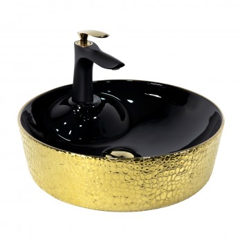 Paluci Mona Black Gold Yuvarlak Lavabo Paluci Mona Black Gold Yuvarlak Lavabo