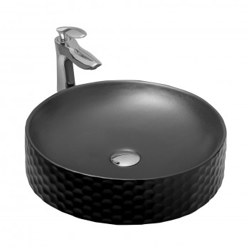 Paluci Paula Matt Black Çanak Lavabo  Paluci Paula Matt Black Çanak Lavabo