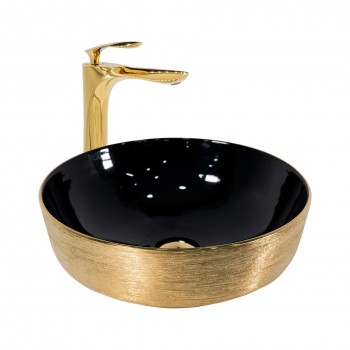 Paluci Twist Black Gold Yuvarlak Lavabo Paluci Twist Black Gold Yuvarlak Lavabo