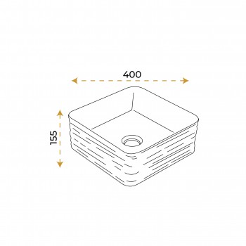 Paluci Arte Green Kare Lavabo  Paluci Arte Green Kare Lavabo