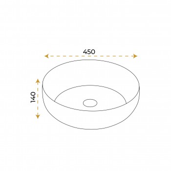 Paluci Azra White Black Yuvarlak Lavabo Paluci Azra White Black Yuvarlak Lavabo