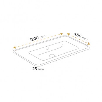 Paluci Carla White Etajerli Lavabo 120 Paluci Carla White Etajerli Lavabo 120