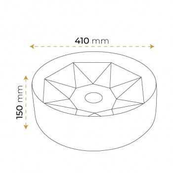 Paluci Diamond Plus Matt Black Çanak Lavabo Paluci Diamond Plus Matt Black Çanak Lavabo