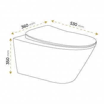 Paluci İmola Black Klozet Paluci İmola Black Klozet