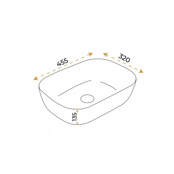 Paluci  Jasmine Dark Gray Çanak Lavabo Paluci  Jasmine Dark Gray Çanak Lavabo
