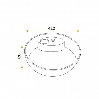 Paluci Kayra White Yuvarlak  Lavabo