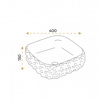 Paluci Leonardo White Gold Lavabo Paluci Leonardo White Gold Lavabo