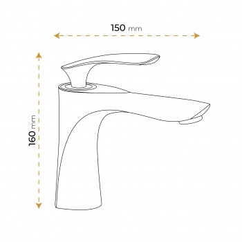 Paluci London Rose Lavabo Bataryası Paluci London Rose Lavabo Bataryası