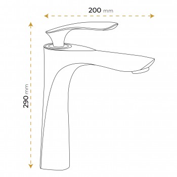 Paluci London Yüksek Tip Chrome Lavabo Bataryası Paluci London Yüksek Tip Chrome Lavabo Bataryası