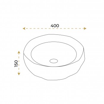 Paluci Nora White Gold Lavabo Paluci Nora White Gold Lavabo