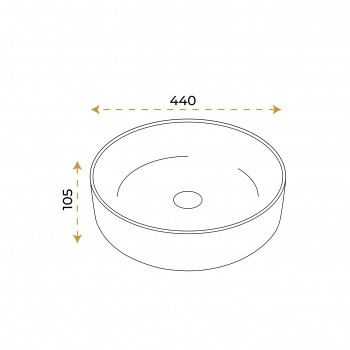 Paluci Paula White Çanak Lavabo 