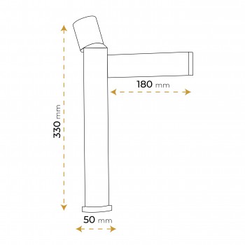 Paluci Roma Rose Yüksek Tip Lavabo Bataryası Paluci Roma Rose Yüksek Tip Lavabo Bataryası
