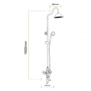 Paluci Siena Chrome, Yağmurlama, Tepe, Duş Sistemi Paluci Siena Chrome, Yağmurlama, Tepe, Duş Sistemi