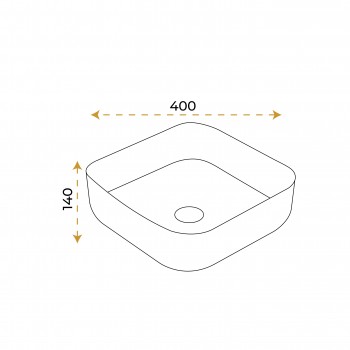 Paluci Silva Gold Lavabo