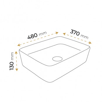 Paluci Twist Corner White Gold Lavabo Paluci Twist Corner White Gold Lavabo