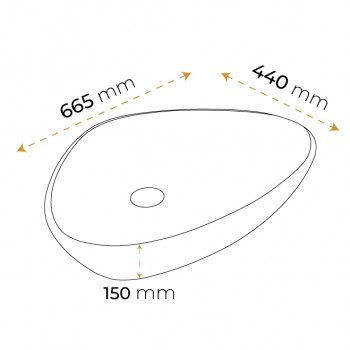 Paluci Doğa Calacatta White Mermer Desenli Lavabo Paluci Doğa Calacatta White Mermer Desenli Lavabo